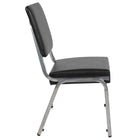 Flash Furniture HERCULES Series Black Antimicrobial Vinyl Bariatric Medical Reception Chair with 3/4 Panel Back-Stack Quantity: 10