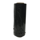 Malpack Hand Stretch Wrap - 14" x 1500' - 75 Gauge - Black - 4 Pack-75 gauge, Black