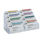 Staples Business Card Holder - 8 Compartments-Also good for distributing mini calendars, activity schedules and other business card-size giveaways