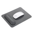 General Supply Goods + Co Vegan Leather Mousepad with Magnetic Wrist Rest - Gravity Grey-Smooth vegan leather