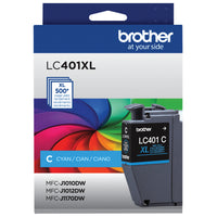 Brother Genuine LC401XLCS High-Yield Cyan Ink Cartridge-Professional colour inkjet print quality you can consistently rely on for up to 500 pages