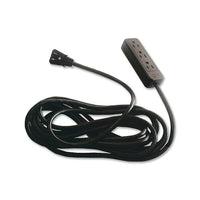 Exponent 14.7' Microport 3-Outlets Power Strip, Black (EXM 57552)-14.7 ft. 3 Outlets Black Power Strip