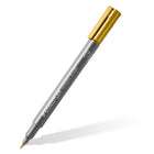 Staedtler Metallic Brush Lettering Markers - 1.2mm Bullet Tip - 5 Pack (8321TB5A6)-Water-based pigmented ink provides robust, lightfast colour