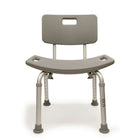 Bios Living Adjustable Bath Seat with Backrest-Moulded seat with drain holes and wide base leg tips, makes bathing safer and more comfortable