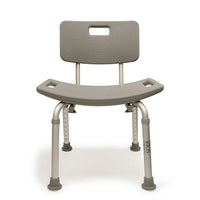 Bios Living Adjustable Bath Seat with Backrest-Moulded seat with drain holes and wide base leg tips, makes bathing safer and more comfortable