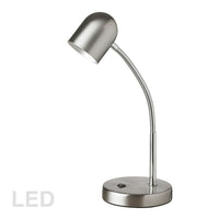 Dainolite 5W LED Table Lamp, Satin Chrome Finish (134LEDT-SC)-Table/Desk Lamp