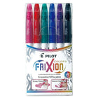 Pilot Frixion Colours Erasable Marker Pen Set - Assorted - 6 Pack-Erasable gel ink Marker pen