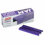 JAM Paper Colorful Staples - Standard Size - Purple - 5000 Pack-Quantity: 5,000 count per box