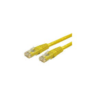 StarTech C6PATCH3YL 3' Cat 6 Molded Patch Cable, Yellow-Features RJ-45 Male connector on both sides to facilitate easy connectivity