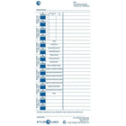 Pyramid Time Systems Bilingual Weekly Time Cards 35100-10F for all side loading Time Clocks, 100 Pack-For use with all side-loading time clocks