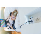 SKROSS World to Europe Travel Adapter - White-Safely enables the use of power hungry devices such as laptops & hairdryers