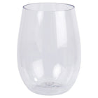PURE Drinkware Shatterproof Plastic Stemless Wine Glass, 2.75 x 4 inches, 18 Pieces-Material: high-quality plastic