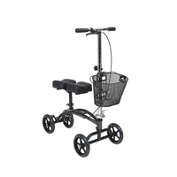 Drive Medical Dual Pad Steerable Knee Walker with Basket-Silver, Steel