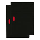 Paper-Oh Cahier Ondulo Lined Notebook - Black - 2 Pack-Black