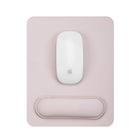 General Supply Goods + Co Vegan Leather Mousepad with Magnetic Wrist Rest - Pink Clay-Thin profile