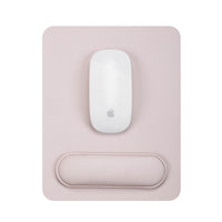 General Supply Goods + Co Vegan Leather Mousepad with Magnetic Wrist Rest - Pink Clay-Thin profile