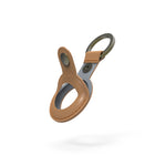 Adam Elements AirTag Leather Keychain - 2 Pack-Packaged 2 sets (1 green and 1 brown) keychains in 1