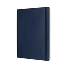 Moleskine Classic Notebook - Extra Large - Ruled - Soft Cover - 7.5" x 10" - Sapphire Blue-Sapphire blue