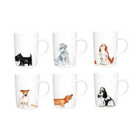 Roy Kirkham Lyric Mug, Dogs, 6 Pack-Set Includes: 6 Piece