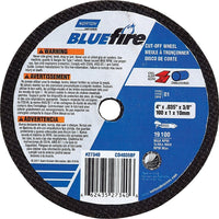 Norton - Meule A Tronconner Bluefire 3po x 1/16po, Arbre De 3/8po, Type 01, Oxyde D'Aluminium, paquet de 36-Matériau abrasif Oxyde d'aluminium