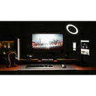 ShoppingAll Dual Monitor Stand and Riser - Walnut-Space saver organizer frees up ample space to maximize desk storage