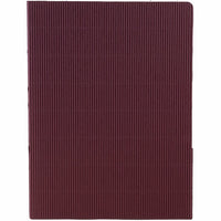 JAM Paper Corrugated Fluted Folder, Burgundy, 100 Pack-Burgundy