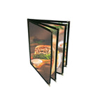 Futech 8-View Menu Holder BLK 8-1/2"W x 11"H, Black, 10 Pack-Trim Colour: Black