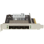 StarTech Quad-Port SFPPlus Server Network Card, PCI Express, Intel XL710 Chip (PEX10GSFP4I)-Add four 10 GbE SFP+ slots to your server or workstation for fast, high-bandwidth connectivity, compatible with SR or LR transceivers