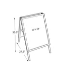 Azar Displays Two-Sided A-Frame Floor Sign, 28" x 22" (300245)-Snap Open Frame that Allows for Quick Poster Changes