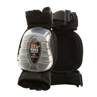 Impacto 867-00 Knee Pad Gel Pro Articulating-Made with copolymer cover, real gel padding, elastic straps and hook and loop closure, color clear and black