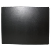 Ashlin Leatherette Joseph Executive Desk Mat, 21" x 18", Black-Classically styled, this placemat is both pragmatic and professional. Perfect for the boardroom or the executive desk. Also customizable for the dining room with a rubber base, this product adds the finishing touch