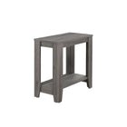 Monarch Specialties 3118 Accent Table - Grey-Stylish, textured wood-like finish