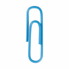 JAM Paper Colored Standard 1" Paper Clips - Baby Blue - 2 Packs of 100-Premium paper clips made from high quality vinyl coated steel wire