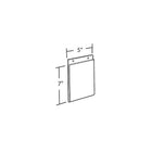 Azar Displays 7" x 5" Wall U-Frame Holder, 10 Pack (162722)-Dimensions: 7"H x 5"W