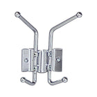 Safco 2-Hook Wall Rack Coat Hook, Chrome-Ideal for private offices, coat racks have classic chrome-plated double steel hooks with ball tips to prevent damage garments