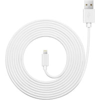 Exian Lightning USB Cable, 3 Meter, White-Compatible Devices Include: iPhone 6/iPhone 6 Plus/5s / 5c / 5, iPad Air/iPad Air 2, iPad Mini 3/iPad mini 2/mini, iPad 4th generation, iPod Nano 7th generation, and more
