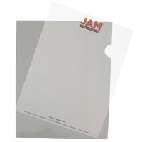 JAM Paper Plastic Sleeves, 9 x 11.5, Smoke Grey, 24 Pack (2226316990g)-Smoke