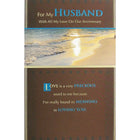 Rosedale Greeting Card, For My husband on Anniversary, Beach-Printed on premium coated card stock