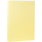 JAM Paper Matte Legal Cardstock, 8.5 x 14, 80lb Light Yellow, 50/Pack (16729341)-Size: 8 1/2 x 14