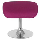Flash Furniture - Pouf en tissu magenta de la série Egg-Style contemporain