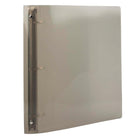 JAM Paper Plastic 3 Ring Binder, 1 1/2", Smoke Grey (762T15SM)-Size: 10.38" x 1.5" x 11.63"