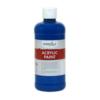 Handy Art Student Acrylic Paint Ultra Blue 16oz, 3 Pack (RPC101065)-Rich and durable Colour dries to a permanent, water-resistant and flexible semi-gloss finish