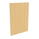 Flash Furniture Bright Beginnings Commercial Grade Multipurpose Modular STEAM Wall Peg System Panel - 31.5"L x 47.2"H - Natural-Perfect for Encouraging Independent Play