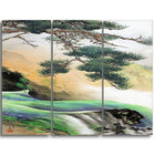 Designart – Toile imprimée, La montagne asiatique au printemps, Yamamoto Shunkyo (PT5023-3P)-Impression