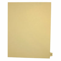 Mark Maker Legal Exhibit Index Tab Buff Single Tabs, 1/15th Cut, Letter Size, No Holes, Letter O, 25 Pack-Buff Single Tabs, 1/15th Cut