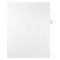Mark Maker Legal Exhibit Index Tab White Single Tabs, 1/25th Cut, Letter Size, No Holes, Number 134, 25 Pack-White Single Tabs, 1/25th Cut