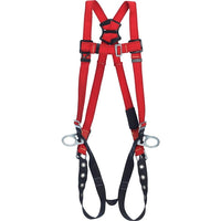 Protecta Pro Welders Harnesses with Back/Side D-Rings and Tongue Buckle Leg Connections-Heat and flame resistant webbing made from mod acrylic over Kevlar and polyester