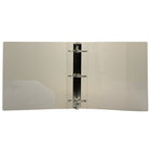 JAM Paper Plastic 3 Ring Binder, 3", Smoke Grey (821T3SM)-Binders feature a folder pocket on inside flap