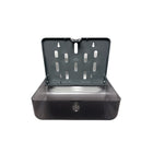 Futech Hand Paper Towel Dispenser - Small - 10-1/2" W x 7-1/2" H x 4-1/2" D - Black (PTD007)-Can hold couple bundles of paper towels