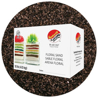 Sandtastik Floral Coloured Sand, 10 lb (4.5 kg) Box, Char-Et-Coarse grain with natural sparkle throughout